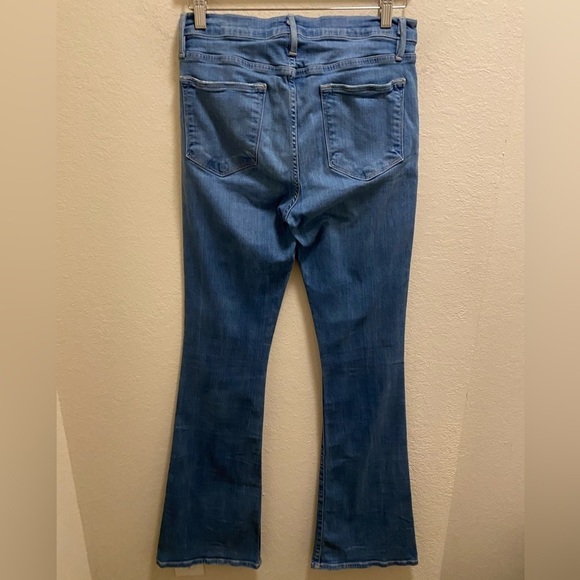 Frame Blue Le High Flare Jeans In Free Bird Size 30 - Picture 8 of 10